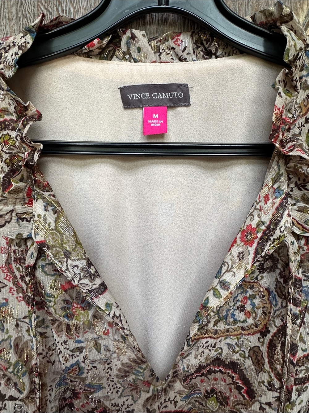Vince Camuto Multi Paisley Tiered Maxi Dress - Picture 2 of 8